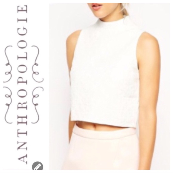 Anthropologie Tops - 💕SALE💕 Anthropologie 9-hL Stcl White Sleeveless